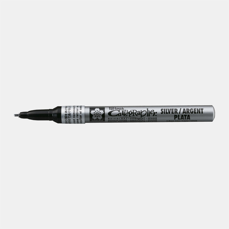 Load image into Gallery viewer, Sakura • pen-touch kalligrafie pen fijn zilver
