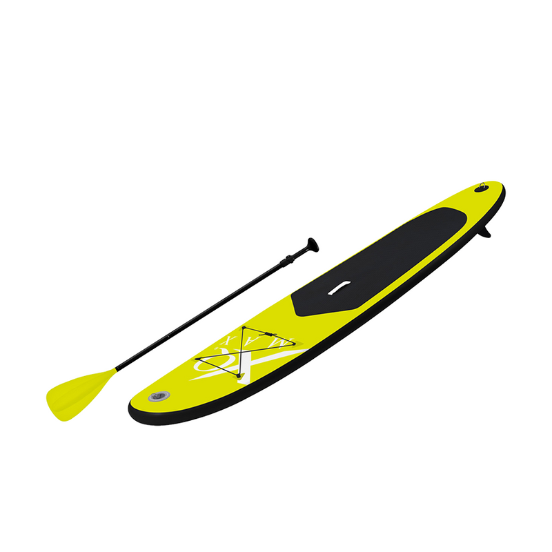 Load image into Gallery viewer, Xq max stand up paddleboard opblaasbaar 285 cm lime en zwart
