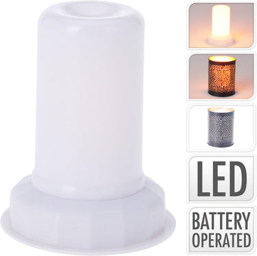 Home styling led lamp vlam effect ø8xh9cm tbv waxinelichthouder