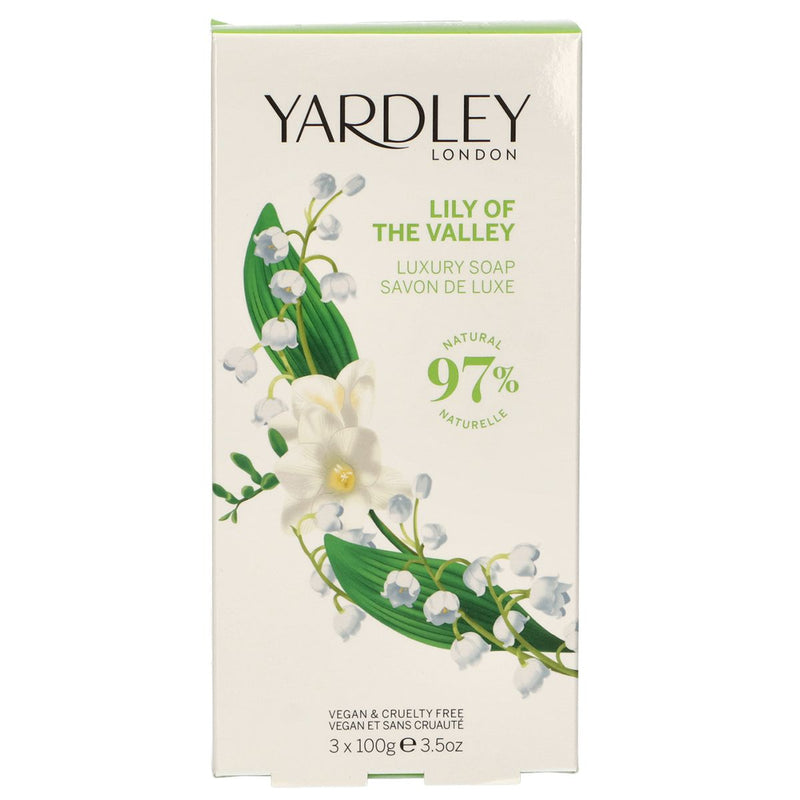 Load image into Gallery viewer, Yardley london zeep lily of the valley 3x100gr.
