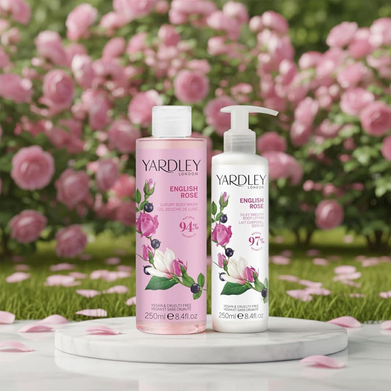 Load image into Gallery viewer, Yardley london yarley london english rose body wash body lotion collection
