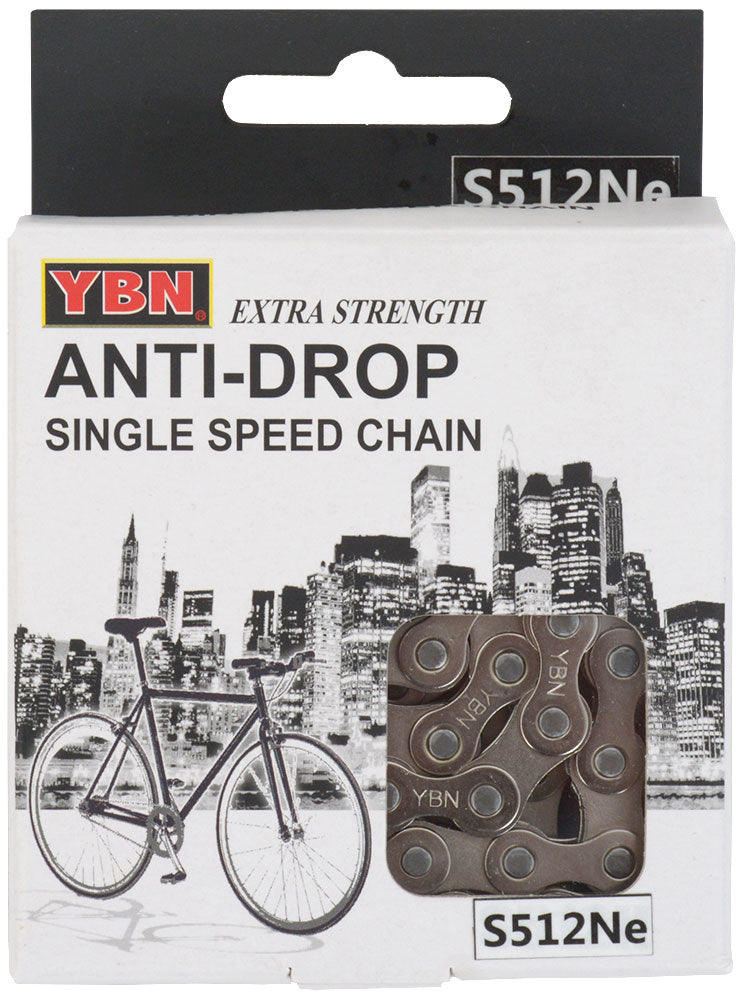 Load image into Gallery viewer, Ybn singlespeed e-bike chain s512ne s2 136 links 1 2”x3 32”
