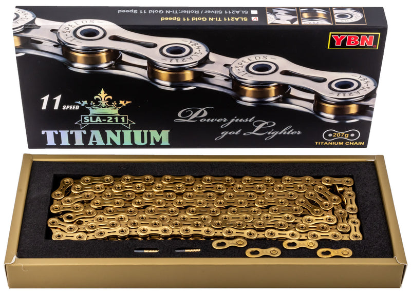 Load image into Gallery viewer, Ybn sla 211 titanium 11-speed chain hollow pin
