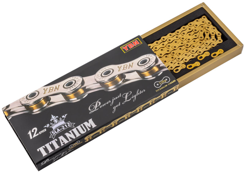 Load image into Gallery viewer, Ybn sla 212 ti-n titanium 12-speed chain hollow pin
