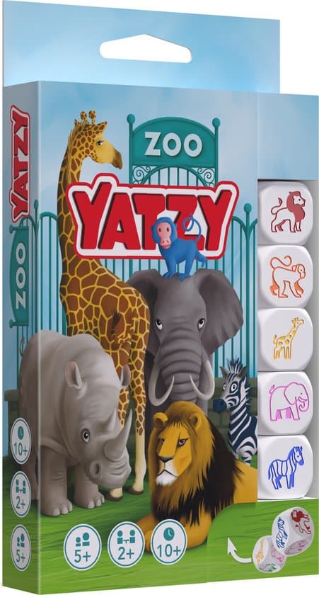 Smart games dierentuin yatzy het dierentuinspel met de dobbelstenen