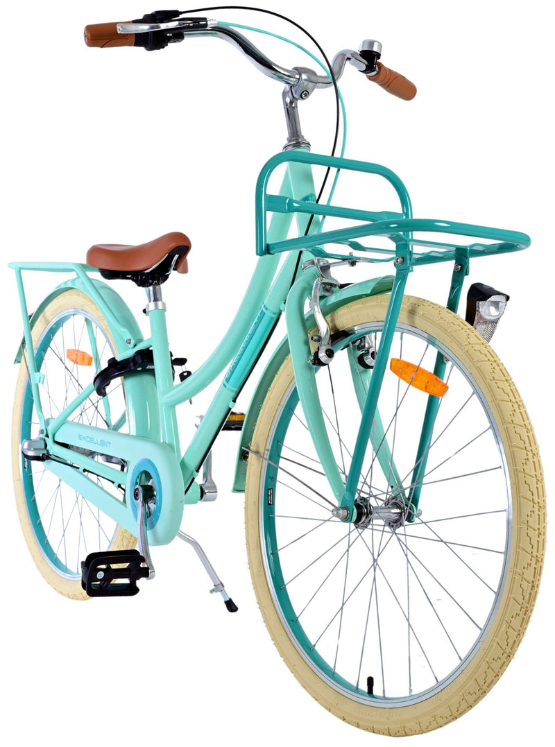Afbeelding laden in galerijviewer, Volare Excellent Kinderfiets - Meisjes - 24 inch - Groen - 3 Versnellingen
