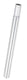 Zadelpen kaars 22.2x350x2.4mm, aluminium