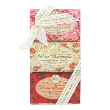 Nesti dante geschenkset zeep rosa 3x150gr.