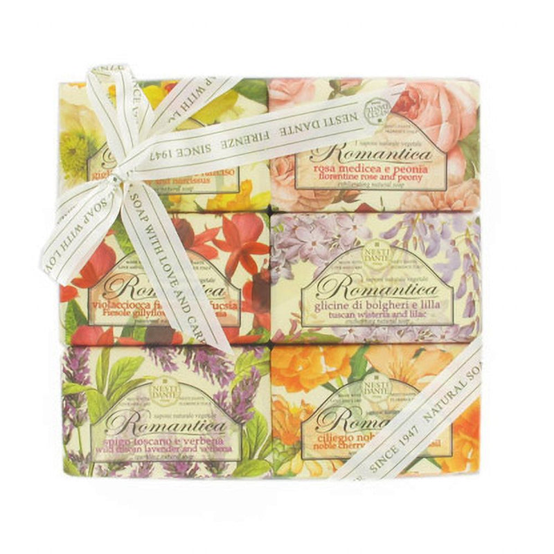 Load image into Gallery viewer, Nesti dante romantica geschenkset zeep 6x150gr.
