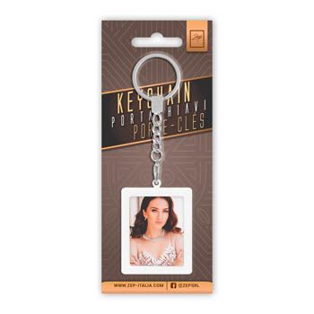 Load image into Gallery viewer, Zep foto sleutelhanger aa9w white 35x45 mm
