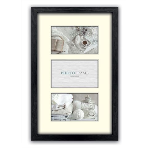 Load image into Gallery viewer, Zep fotolijst v33135 regent 5 black 3x 13x18 cm (27x49)
