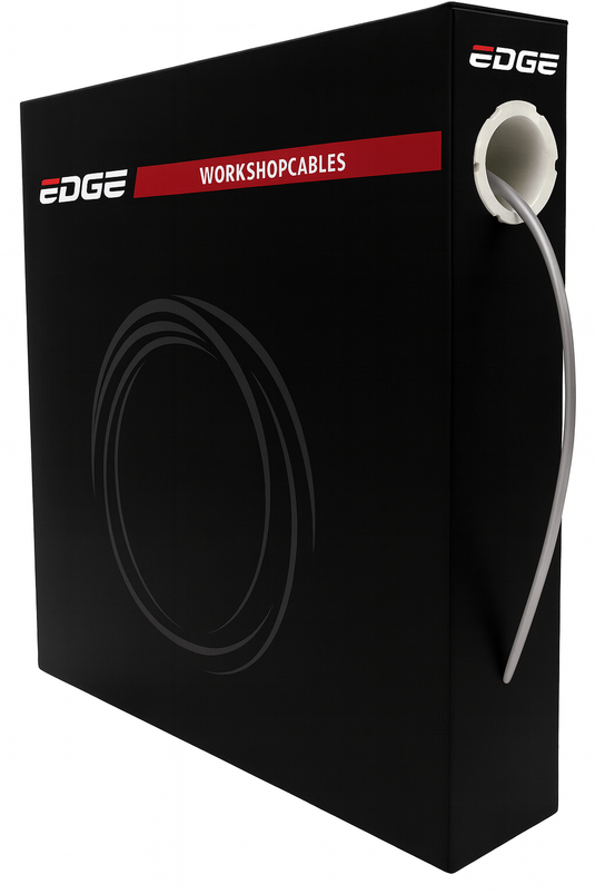 Edge rem buitenkabel ø5mm 30 meter met teflon voering - zilver