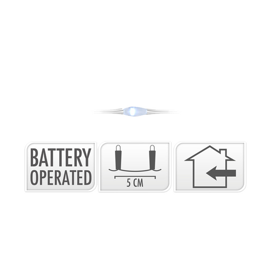 Zilverdraad led wit 100 leds 495cm