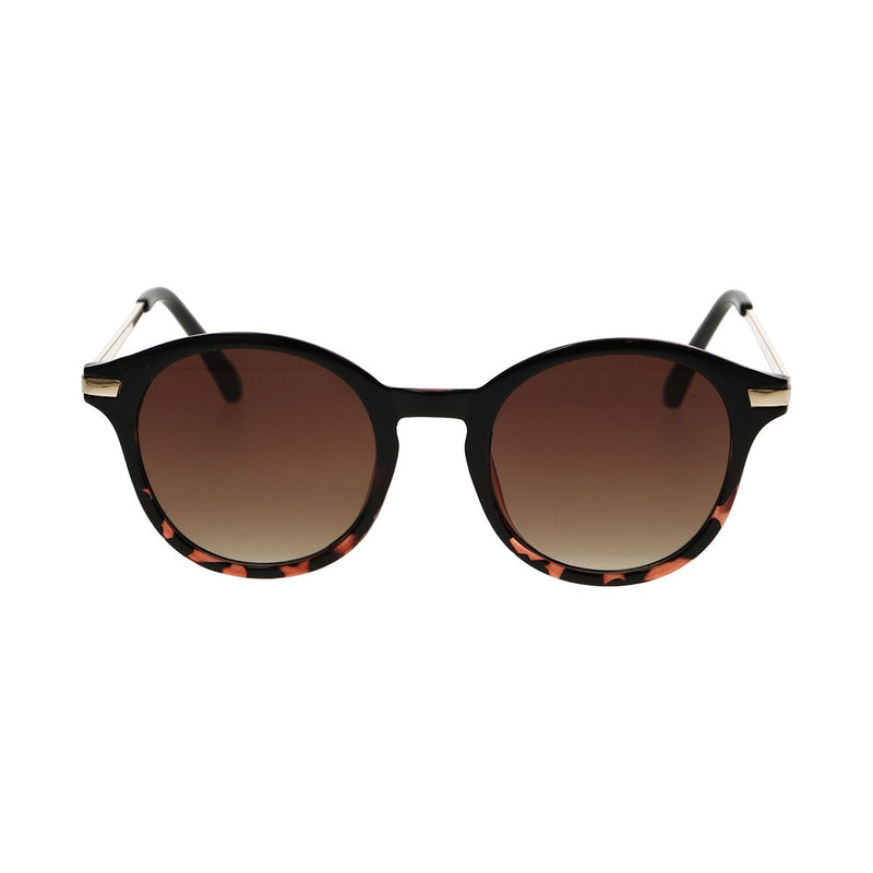 Load image into Gallery viewer, Spectrum zonnebril rond half tortoise zwart dames
