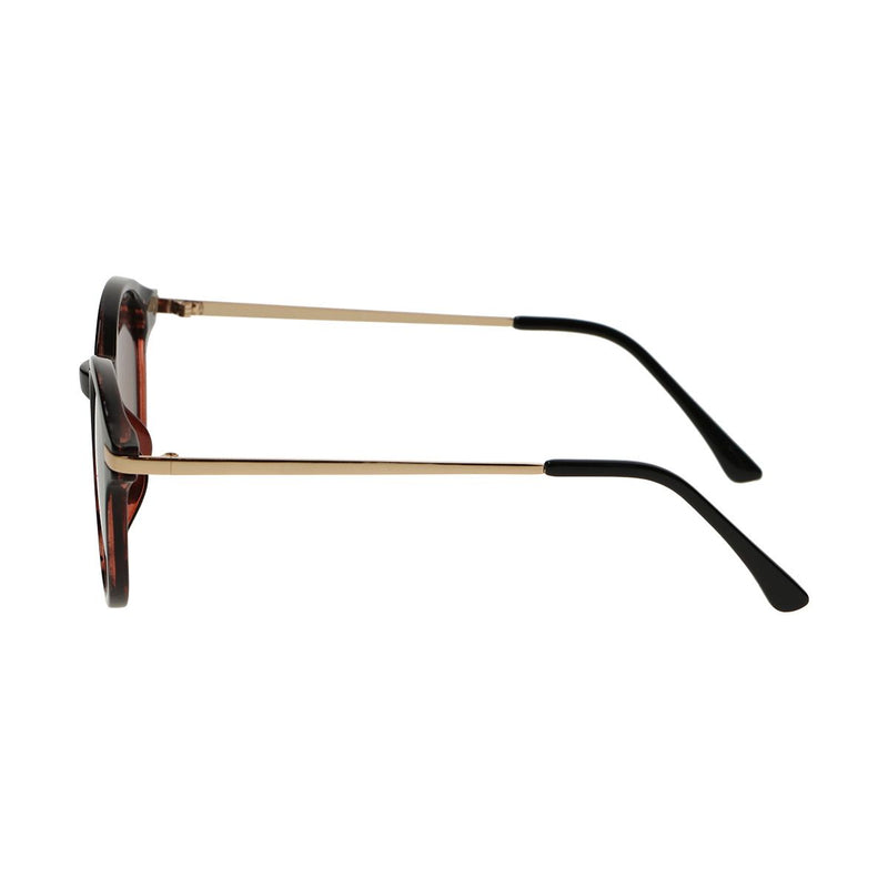 Load image into Gallery viewer, Spectrum zonnebril rond half tortoise zwart dames
