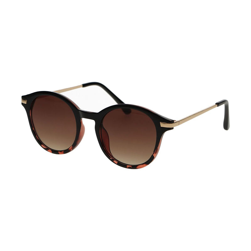 Load image into Gallery viewer, Spectrum zonnebril rond half tortoise zwart dames
