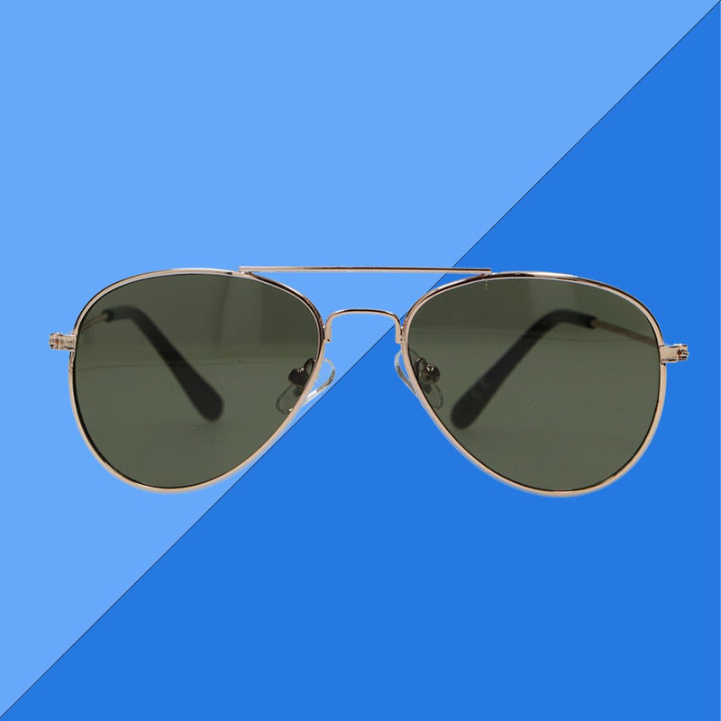 Load image into Gallery viewer, Spectrum zonnebril piloot goud groen kids
