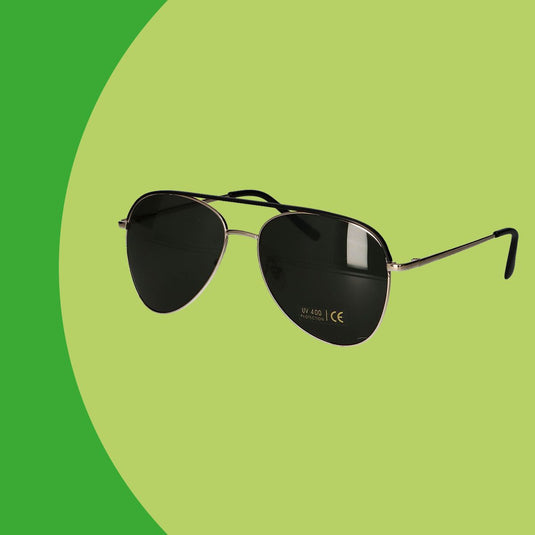 Spectrum zonnebril piloot goud zwart groen heren