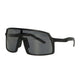 Spectrum zonnebril mat zwart smoke glas heren