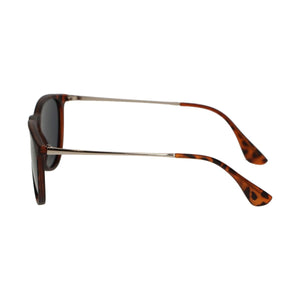 Spectrum polarized zonnebril rond tortoise goud grijs dames