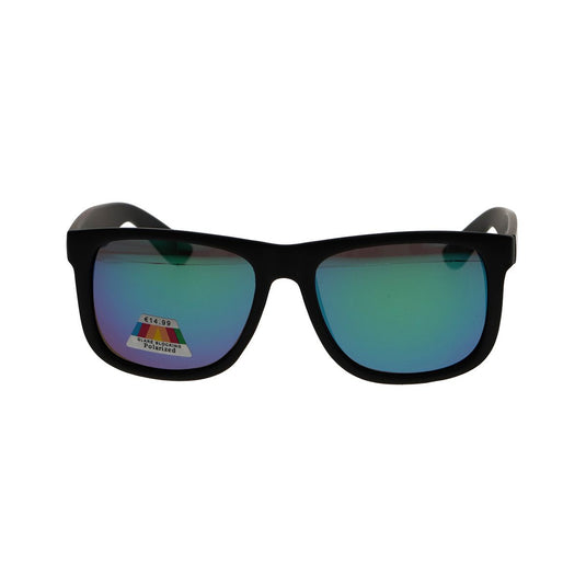 Spectrum polarized zonnebril vierkant mat zwart groen heren