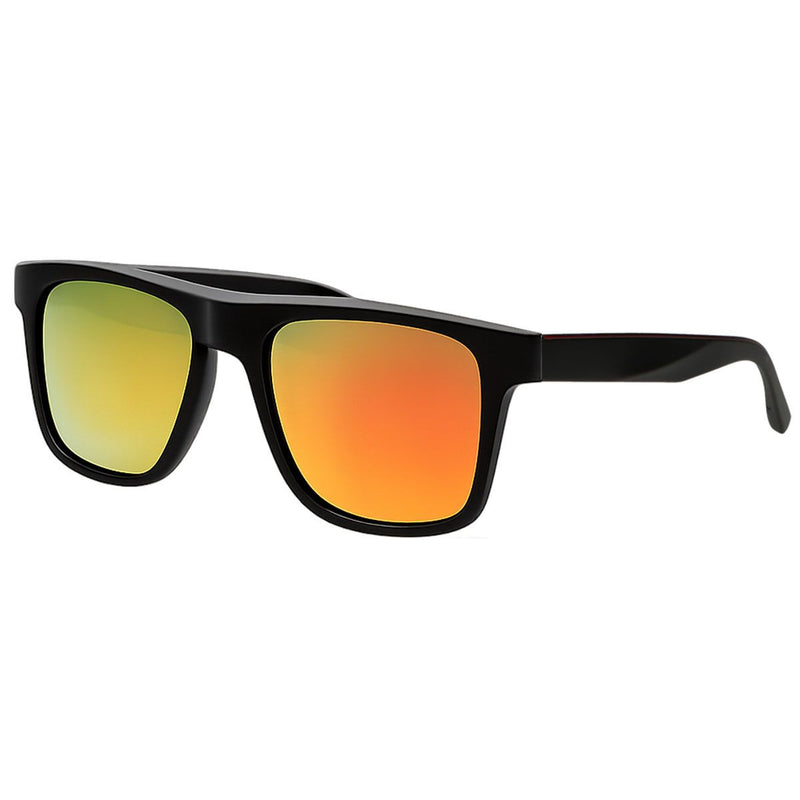 Load image into Gallery viewer, Spectrum polarized zonnebril vierkant mat zwart oranje heren
