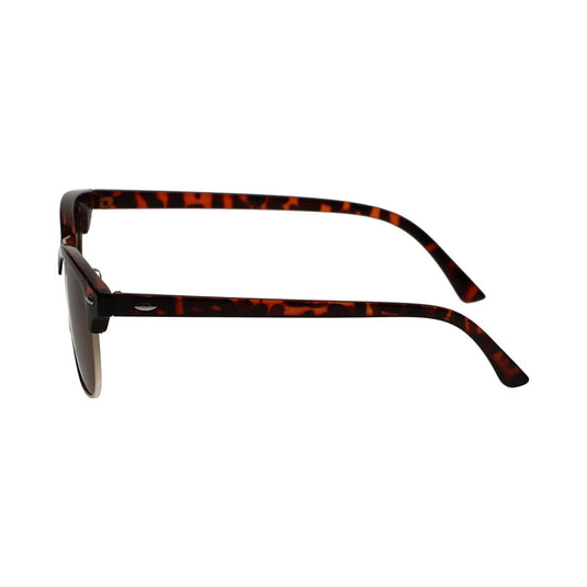 Spectrum polarized zonnebril club vierkant havana goud bruin unisex