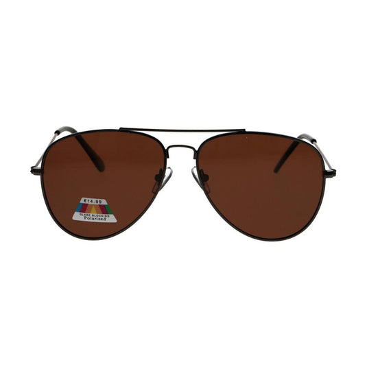 Spectrum polarized zonnebril piloot zwart bruin heren