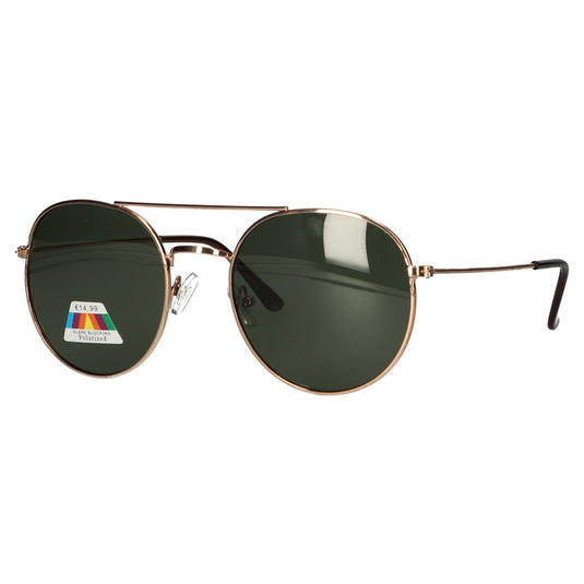 Spectrum polarized zonnebril piloot groen glas unisex