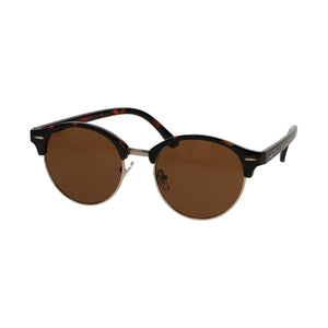 Spectrum zonnebril club rond havana goud bruin unisex