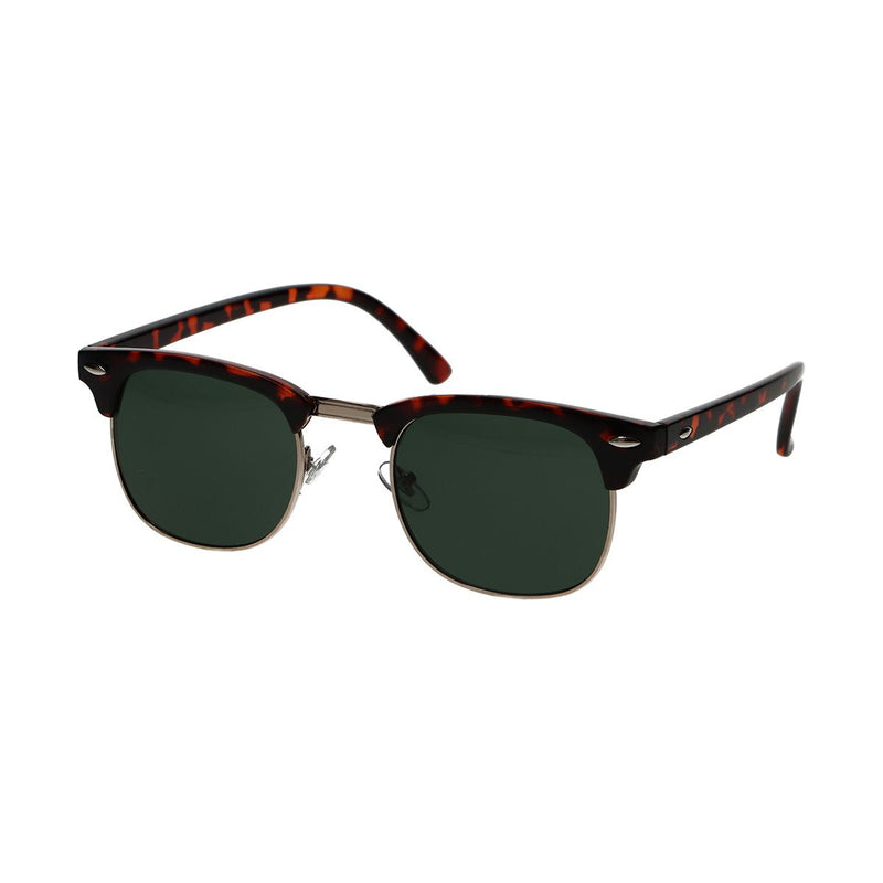 Load image into Gallery viewer, Spectrum zonnebril club vierkant havana goud groen unisex
