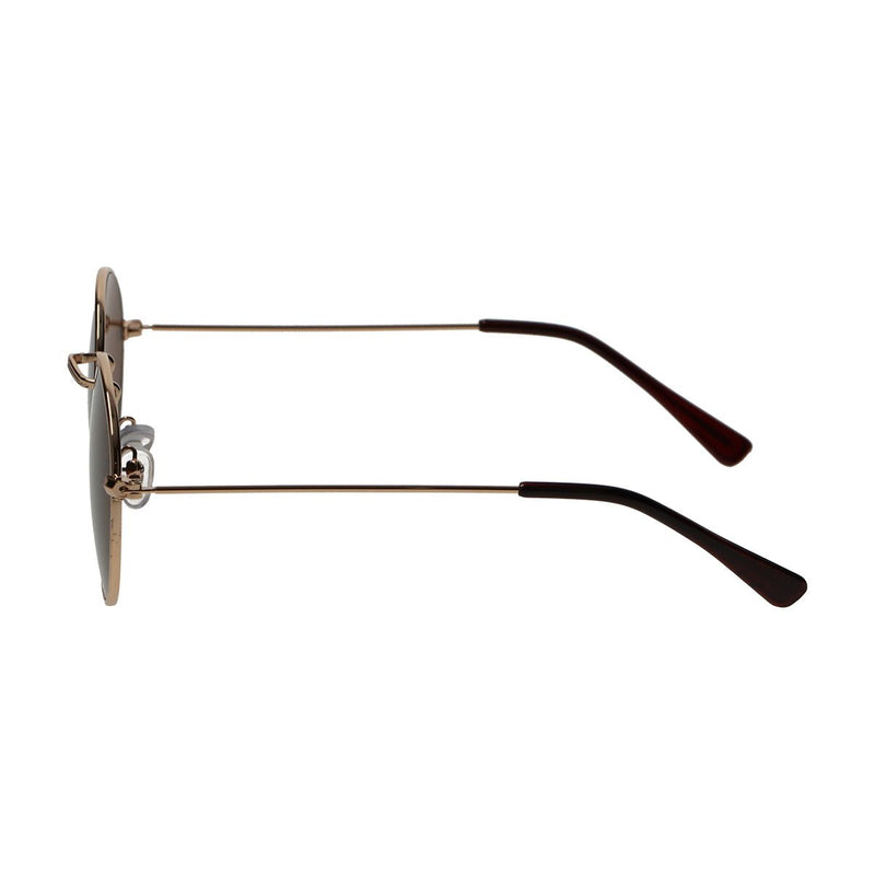 Load image into Gallery viewer, Spectrum zonnebril plat ovaal goud metaal bruin unisex
