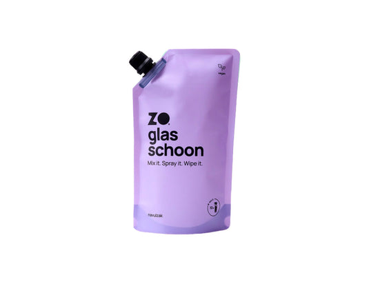 Zo schoon navulzak - glas schoon