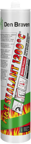 Den braven zwaluw fire sealant 1200°c | 310 ml | zwart - 10394501