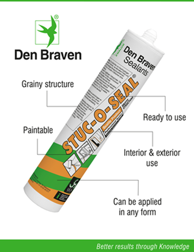 Afbeelding laden in galerijviewer, Den braven zwaluw stuc-o-seal 310ml wit - 10114401 - 10114401
