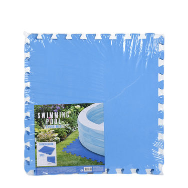 Zwembadtegels foam blauw 50x50cm 9 stuks