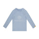 Pure tones | lichtblauw uv zwemshirt met lange mouwen