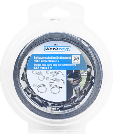 Werkzeyt slangklem oneindig 12,7mmx3m - zyt171