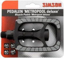 pedal set Metropool De Luxe 9/16 inch grey/black