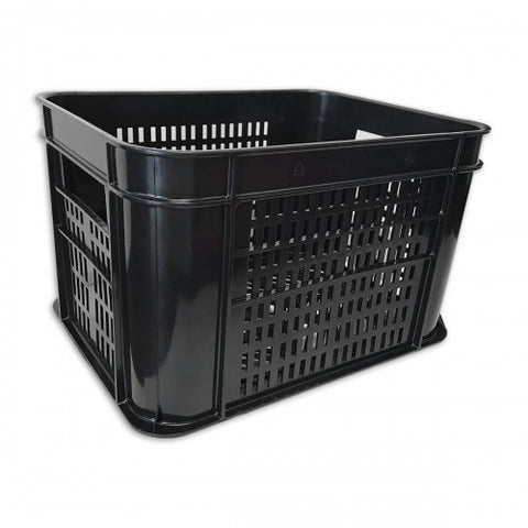 imp plastic bicycle crate uni black 40x30x25 cm