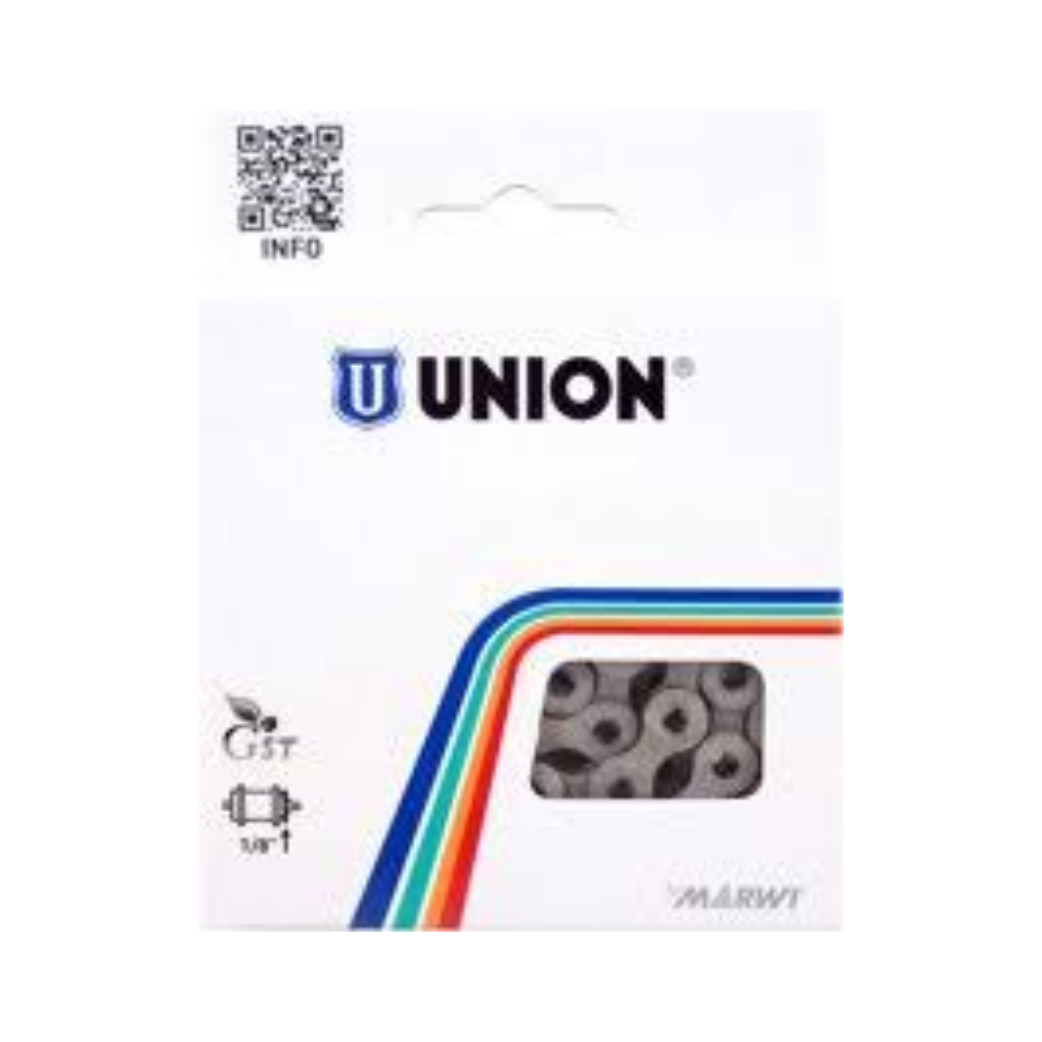 Union chain 710 1/2" x 3/32" x 116 for 5-/6-/7-speed index UG, black