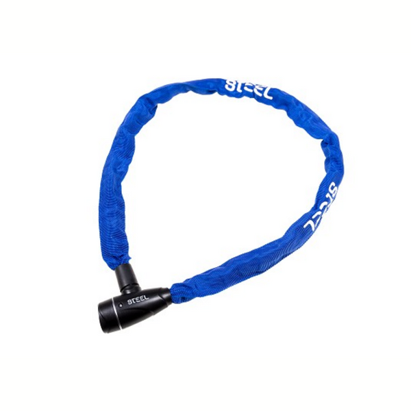 Steel chain lock Pro Lite 5x1100, blue