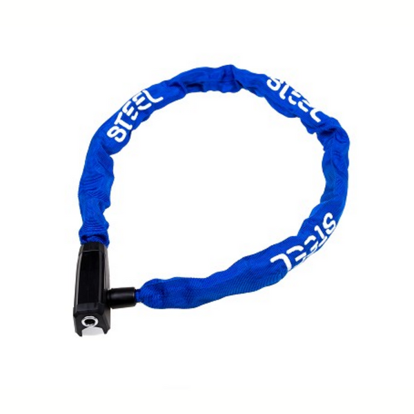 Steel chain lock Pro Force 8x8x1100, blue
