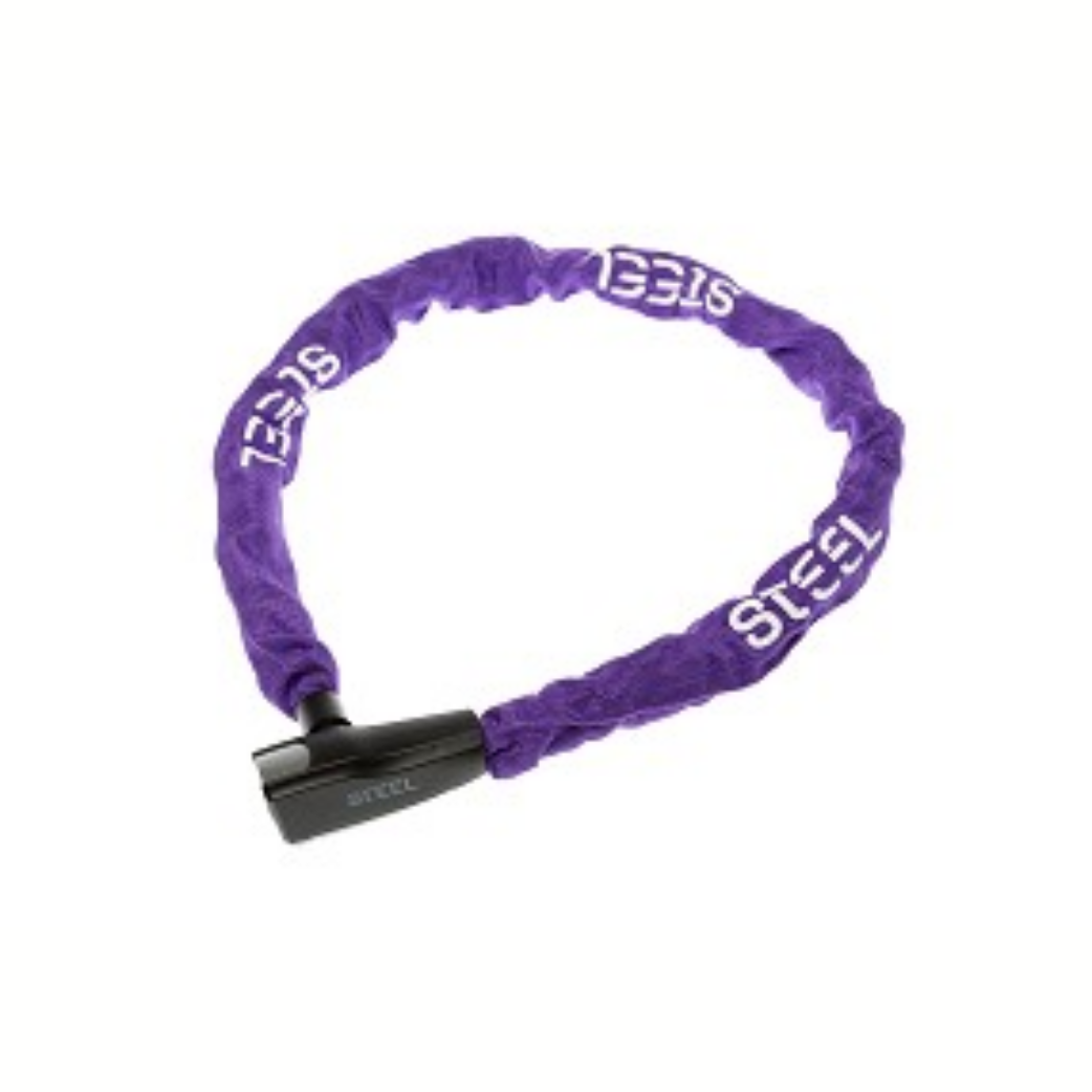 Steel chain lock Pro Force 8x8x1100, Purple