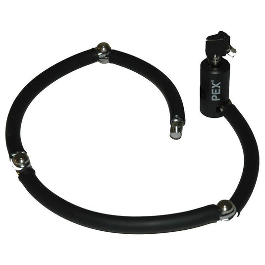 Pex scharnierarm slot zwart 72cm