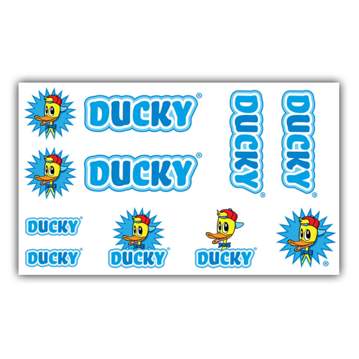 Bicycle frame sticker set Ducky blue