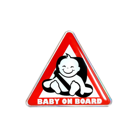 Baby on board in chair 3D sticker