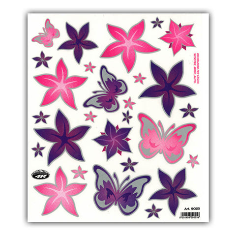 Sticker set flowers &amp; butterflies