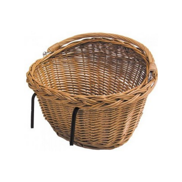 bicycle basket cane 33 liters brown