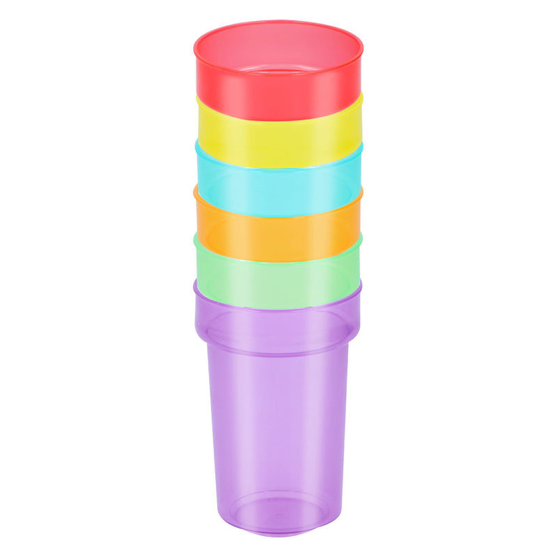 Load image into Gallery viewer, Kunststof Drinkbeker met Rietje 387ml, 6st.

